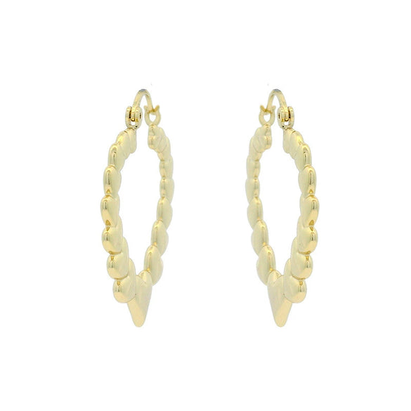 Alloy Electroplated Heart Earrings For Women Personalized Highend Niche Design