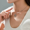 Alloy Electroplated Heart Shape Necklace Pendant For Women