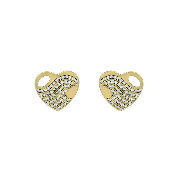 Alloy Electroplated Heart Shape Small Earrings For Women