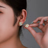 Alloy Electroplated Heart Shape Small Earrings For Women
