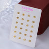 Alloy Electroplated Heart Shape Women's Earrings