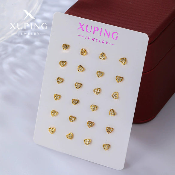 Alloy Electroplated Heart Shape Women's Earrings