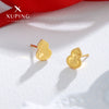 Alloy Electroplated Honeycomb Gourd Simple Style Women's Earrings