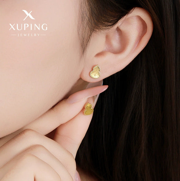 Alloy Electroplated Honeycomb Gourd Simple Style Women's Earrings