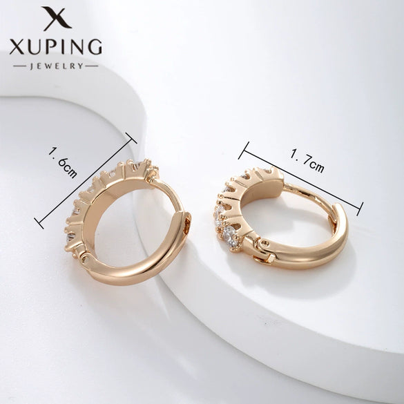 Alloy Electroplated Ins Style Microinlaid Zircon Earring