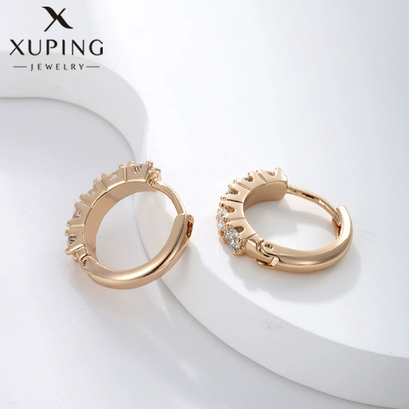 Alloy Electroplated Ins Style Microinlaid Zircon Earring