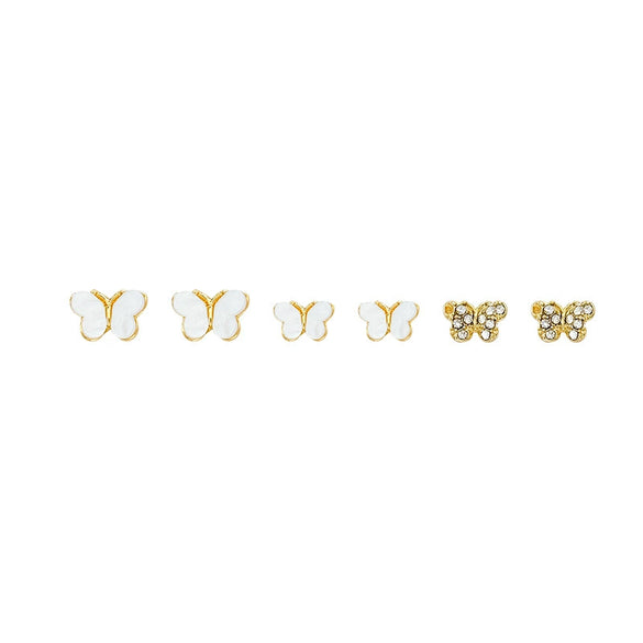 Alloy Electroplated Insect Style Women's Mori Butterfly Earrings