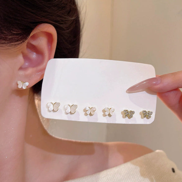 Alloy Electroplated Insect Style Women's Mori Butterfly Earrings