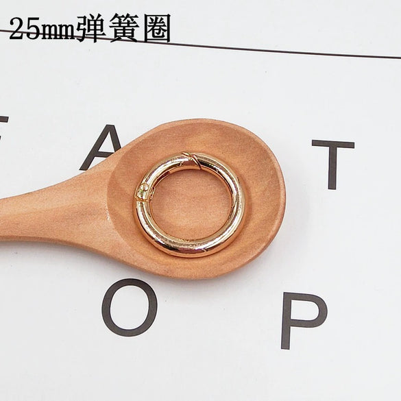 Alloy Electroplated Key Chain Material With Trinket Diy Hand Set Diamond Spring Ring And Lobster Clasp
