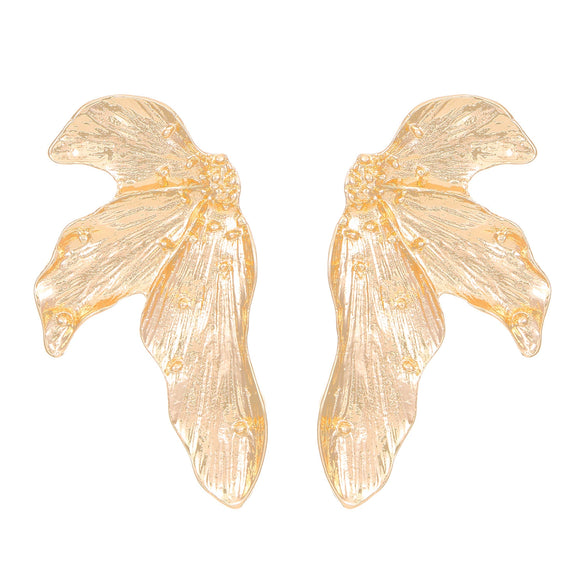 Alloy Electroplated Leaf Design Sense Women's Earrings
