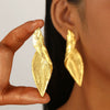 Alloy Electroplated Leaf Design Sense Women's Earrings