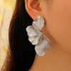 Alloy Electroplated Leaf Design Sense Women's Earrings