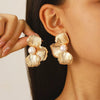 Alloy Electroplated Leaf Design Sense Women's Earrings