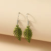 Alloy Electroplated Leaf Design Sense Women's Earrings