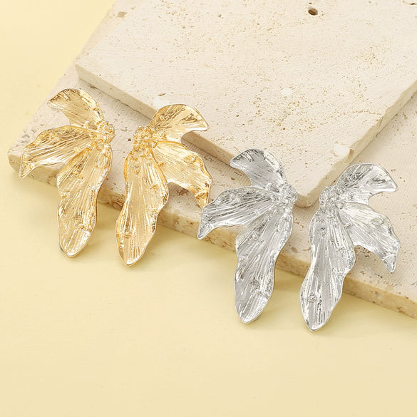 Alloy Electroplated Leaf Design Sense Women's Earrings