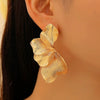 Alloy Electroplated Leaf Design Sense Women's Earrings