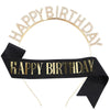 Alloy Electroplated Letter Crown Headband Shoulder Strap Suit Party Supplies Unisex Fashion