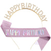 Alloy Electroplated Letter Crown Headband Shoulder Strap Suit Party Supplies Unisex Fashion