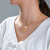 Alloy Electroplated Letter Necklace Pendant For Women