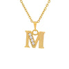 Alloy Electroplated Letter Necklace Pendant For Women