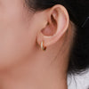 Alloy Electroplated Light Luxury Geometric Earrings