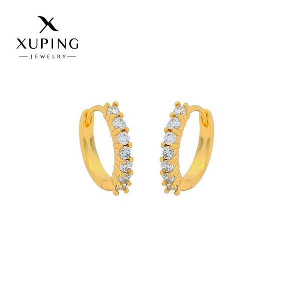 Alloy Electroplated Light Luxury Geometric Zircon Inlaid Women's Earrings