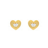 Alloy Electroplated Light Luxury Heart Earrings For Women