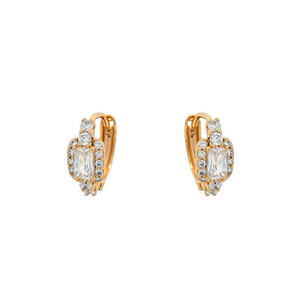 Alloy Electroplated Light Luxury Style Micropaved Zircon Women's Earrings