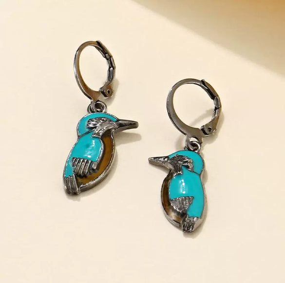 Alloy Electroplated Little Bird Style Women's Earrings