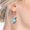Alloy Electroplated Little Bird Style Women's Earrings