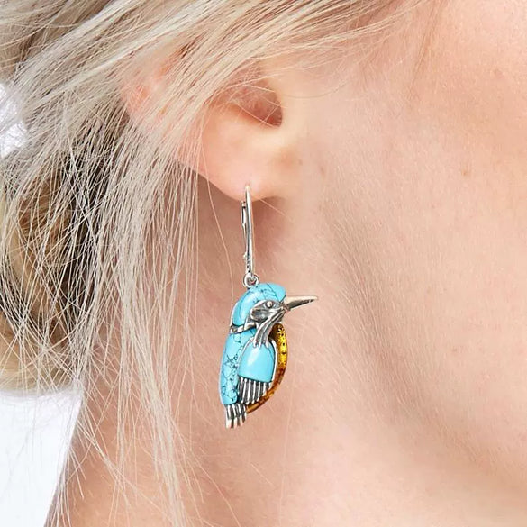 Alloy Electroplated Little Bird Style Women's Earrings