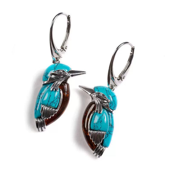 Alloy Electroplated Little Bird Style Women's Earrings
