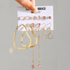 Alloy Electroplated Love Butterfly Earrings With Heart Animals Zodiac Pattern Unisex Light Luxury Style