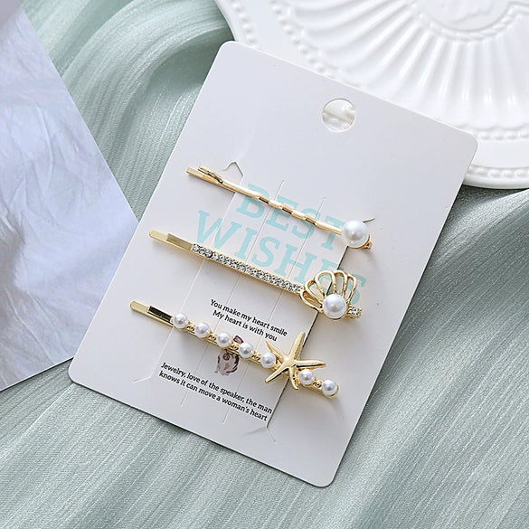 Alloy Electroplated Love Rabbit Hair Accessories Set For Women