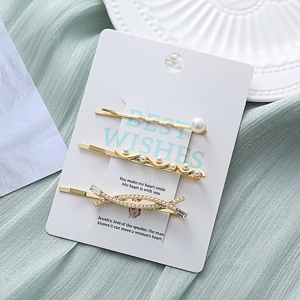 Alloy Electroplated Love Rabbit Hair Accessories Set For Women