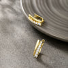 Alloy Electroplated Microencrusted Zircon Minimalist Style Women's Earrings