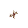 Alloy Electroplated Minimalist Bow Antiexposure Brooch Collar Pin