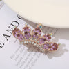 Alloy Electroplated Minimalist Diamondencrusted Hairpin For Women