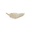 Alloy Electroplated Natural Style Feather Brooch For Women