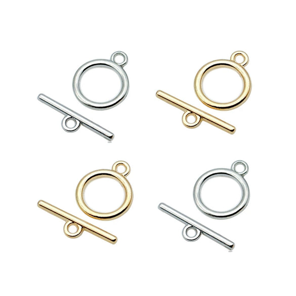 Alloy Electroplated Pearl Necklace And Bracelet Set With Smooth Round Buckle Handmade Diy Jewelry Accessory