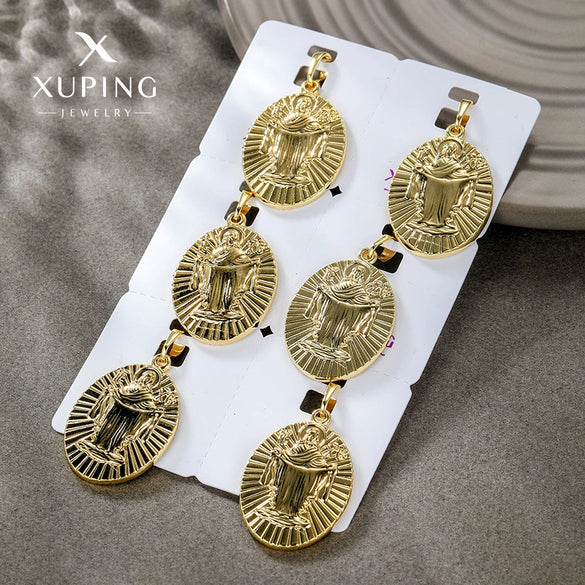 Alloy Electroplated Personality Geometric Pendant Necklace