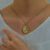 Alloy Electroplated Personality Geometric Pendant Necklace