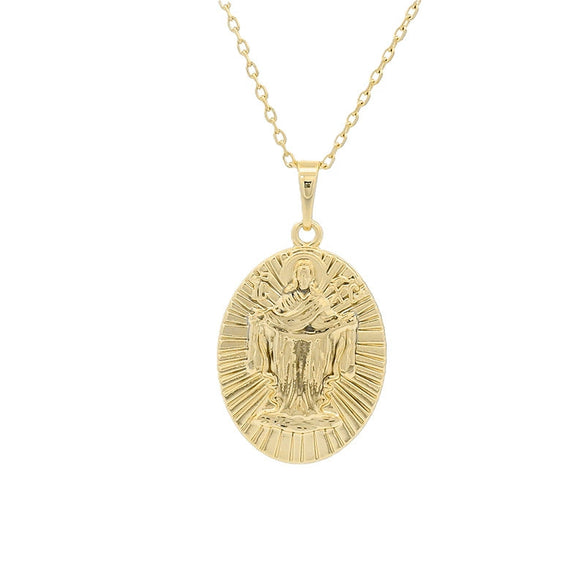 Alloy Electroplated Personality Geometric Pendant Necklace