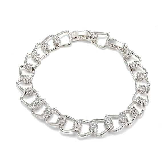 Alloy Electroplated Personalized Simple Bracelet For Men And Women