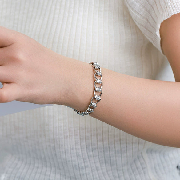 Alloy Electroplated Personalized Simple Bracelet For Men And Women