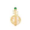 Alloy Electroplated Pipa Brooch Women's Highend Classical Temperament Musical Instrument Style Clothes Accessory