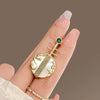 Alloy Electroplated Pipa Brooch Women's Highend Classical Temperament Musical Instrument Style Clothes Accessory