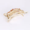 Alloy Electroplated Rhinestone Clip Headwear Female Hairpin