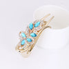 Alloy Electroplated Rhinestone Clip Headwear Female Hairpin