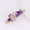 Alloy Electroplated Rose Flower Rhinestone Butterfly Women's Hairpin Hair Accessory